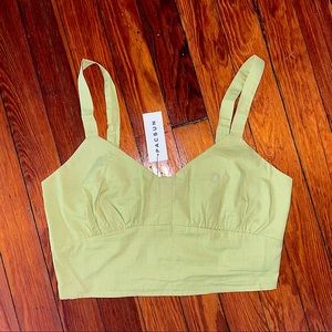Pacsun Green Bustier Tank Top